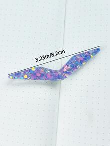1pc Sequin Decor Book Page Holder - Purple - View 6