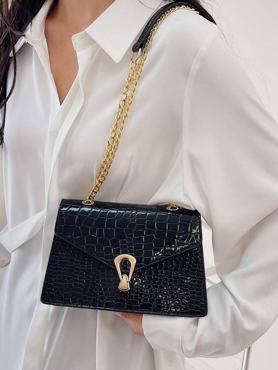 Túi vai Chuỗi - màu đen - Xem 1