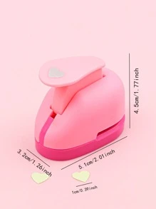 1入組迷你愛心設計壓花工具 - 彩色 - 查看 3