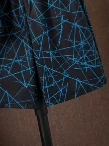 SHEIN Tween Boy Geo & Letter Graphic Tee & Shorts - Black - View 4