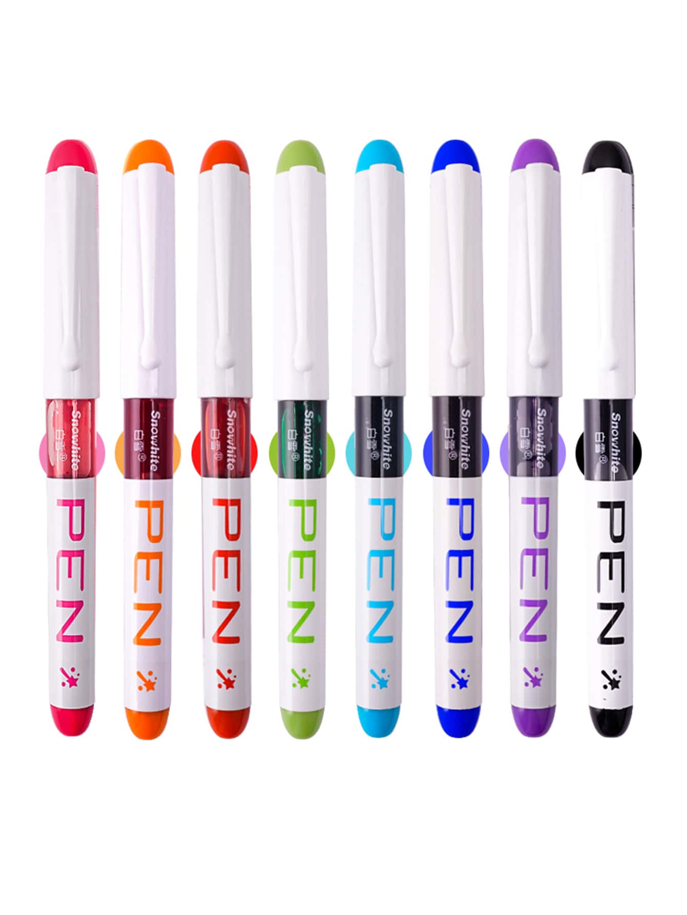 8pcs Style Colored Neutral Pens For Exam, Drawing, Bullet Journaling - Multicolor - View 1