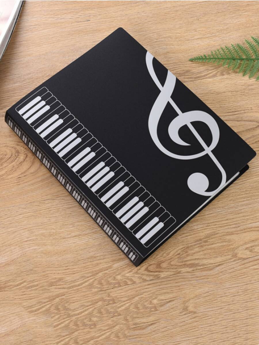 1入組音符圖案樂譜夾