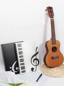 1入組音符圖案樂譜夾