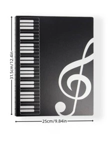 1入組音符圖案樂譜夾