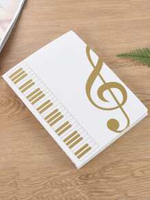 1入組音符圖案樂譜夾