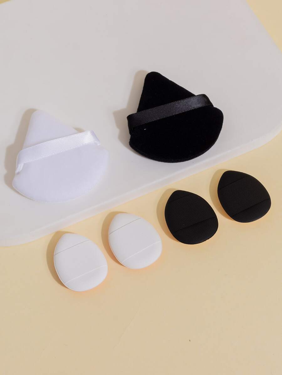 6pcs Makeup Puff,Dry & Wet Use for Powder Cream and Liquid,Cosmetic Foundation Blender Beauty Sponge,easy to use,for Women Girls - Multicolor - View 1