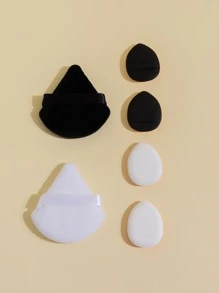 6pcs Makeup Puff,Dry & Wet Use for Powder Cream and Liquid,Cosmetic Foundation Blender Beauty Sponge,easy to use,for Women Girls - Multicolor - View 2