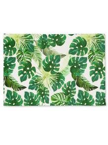 1入組熱帶圖案滌綸矩形桌墊 - 彩色 - 查看 1