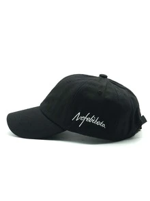 1 cái Mũ bóng chày ngoài trời thêu chữ cái cho phụ nữ, cho cuộc sống hàng ngày - màu đen - Xem 3