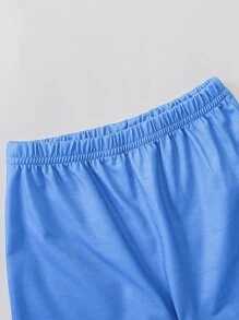 SHEIN 嬰兒3入組泡泡和鯊魚印花短褲 - 彩色 - 查看 3