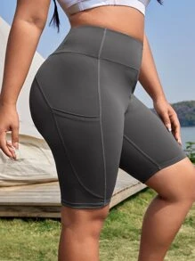 大碼寬腰帶運動短褲帶手機袋