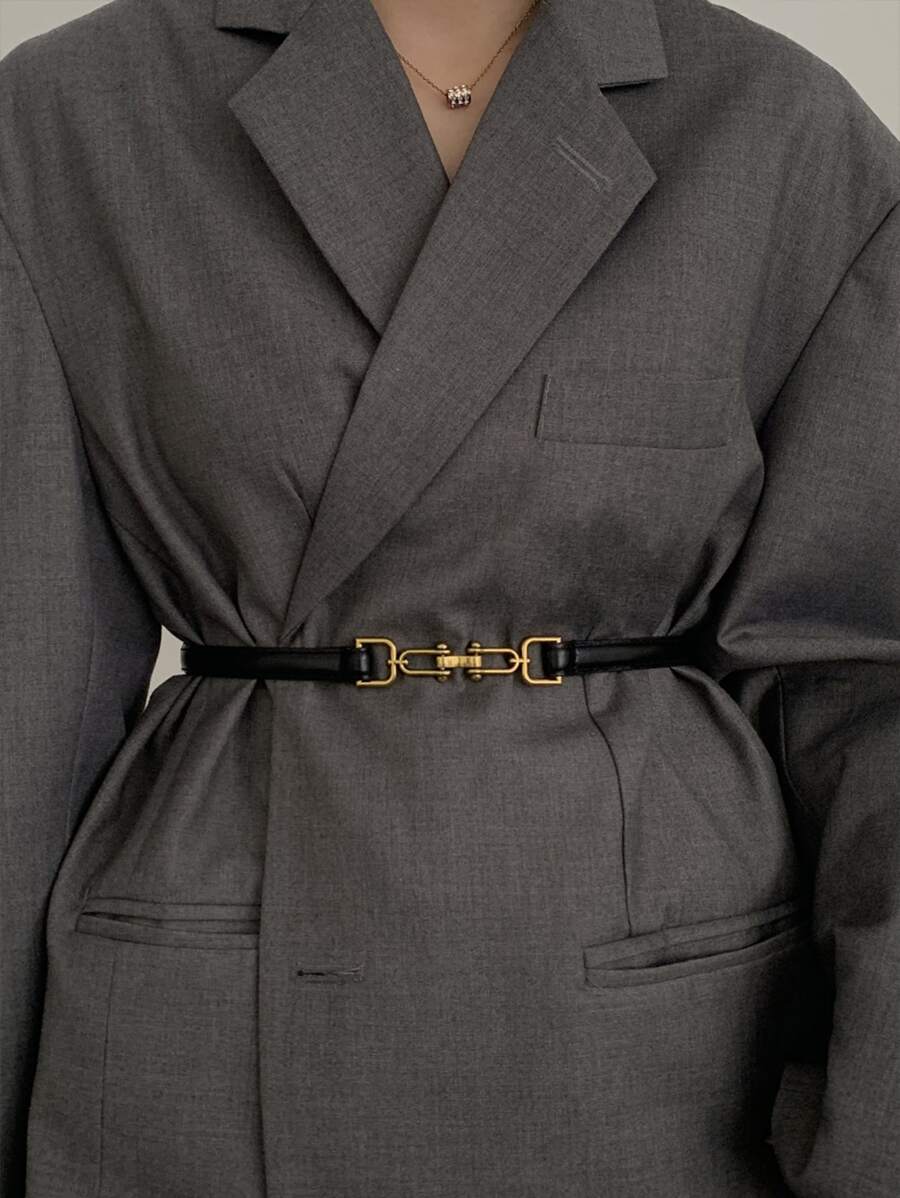 Street 1 件女士几何扣装饰时尚腰带夏季、秋季、万圣节