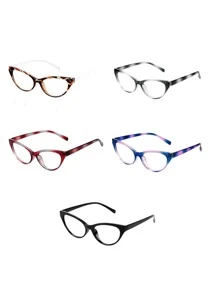 Minimalist Women's Fashionable Design Glasses - Red - View 1