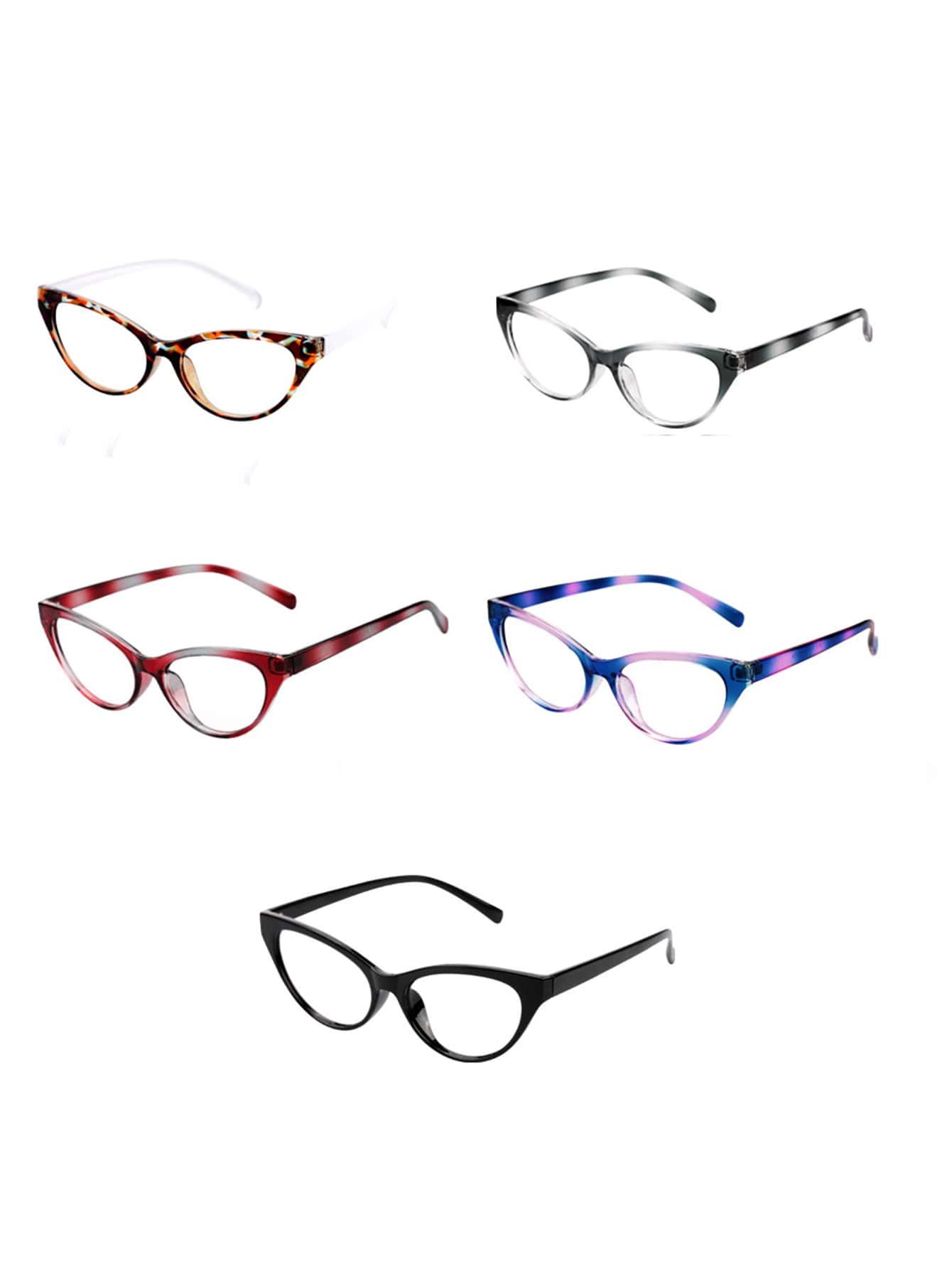 Minimalist Women's Fashionable Design Glasses - Red - View 1