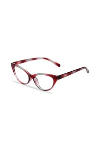 Minimalist Women's Fashionable Design Glasses - Red - View 3