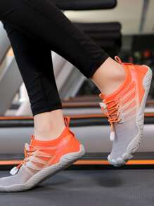 女士抽繩設計漸層水運動戶外彈力纖維溯溪鞋 - 橘色 - 查看 2