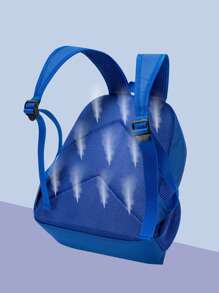 Kids Letter Graphic Functional Backpack Adjustable Strap For School