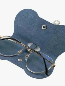 1pc Unisex Cloud Design Cute Style Glasses Case - Baby Blue - View 2