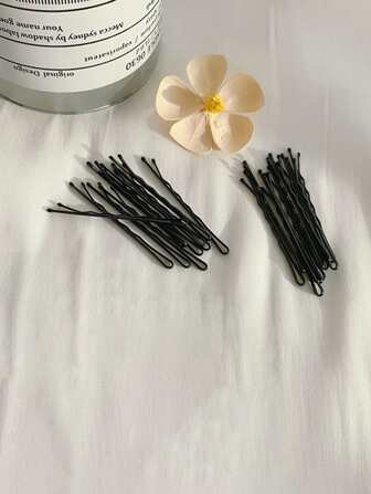 20入組女士素色休閒風格髮夾