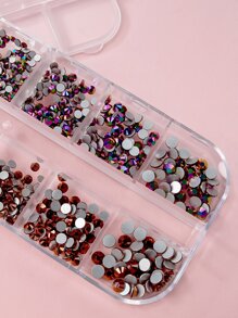 1 caja Decoración de uñas con diamante de imitación - Multicolor - Ver 5