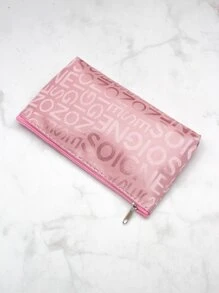 Túi đựng mỹ phẩm in chữ tối giản, di động, dùng hàng ngày và du lịch, đồ trang điểm, đồ dùng vệ sinh cá nhân, quà tặng, phụ kiện có khóa kéo, túi đựng móng tay, túi trang điểm, túi đựng mỹ phẩm, hộp đựng đồ trang điểm, du lịch, túi đựng đồ trang điểm, túi, bàn trang điểm, túi đựng đồ trang điểm, đồ dùng du lịch thiết yếu, túi đựng đồ, túi đựng đồ trang điểm, phụ kiện bàn trang điểm, túi trang điểm nhỏ, túi đựng mỹ phẩm, dung tích lớn, túi trang điểm lớn, quà Giáng sinh, túi nhỏ, ví cầm tay/túi xách nhỏ, hộp đựng đồ trang điểm, sắp xếp đồ trang điểm, túi, hộp đựng cọ, túi nhỏ, túi dung tích lớn, quà Giáng sinh, túi, túi đựng đồ trang điểm - Hồng - Xem 4