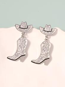 靴子耳墜 - 彩色 - 查看 1