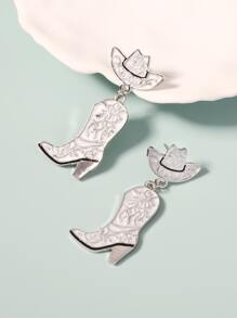 靴子耳墜 - 彩色 - 查看 3