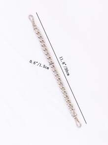 30mm Advanced Aluminum Make Chain Exceed Light Weight Bags Parts DIY Handles Accessory Handbag Strap - Silver - View 3