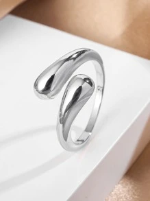 1 件 18k 镀金铜戒指，适合女性日常佩戴