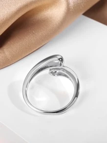 1 件 18k 镀金铜戒指，适合女性日常佩戴