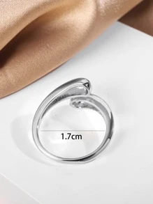 1 件 18k 镀金铜戒指，适合女性日常佩戴