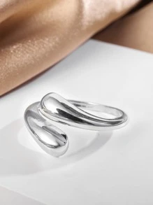 1 件 18k 镀金铜戒指，适合女性日常佩戴