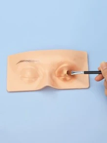 1pc Silicone Eyebrow Tattoo Practice Pad + 1pc Brush - Multicolor - View 5