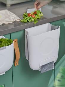 1 件 PP 垃圾桶，创意折叠悬挂垃圾桶，适用于厨房、厨房、浴室、家庭、家居供应商 - 彩色 - 查看 1