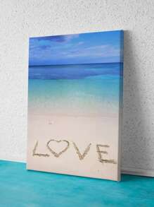 1 Bãi Biển Hoa Văn Đóng Khung Tranh Hiện Đại Hóa Học Treo Tường Nghệ Thuật Tranh Cho Trang Trí Tường Nhà - Nhiều màu - Xem 1