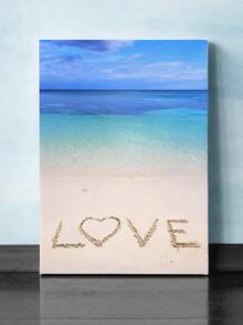 1 Bãi Biển Hoa Văn Đóng Khung Tranh Hiện Đại Hóa Học Treo Tường Nghệ Thuật Tranh Cho Trang Trí Tường Nhà - Nhiều màu - Xem 2