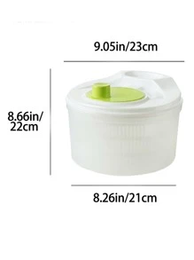 1入組PP蔬菜瀝水籃簡約風白色PP蔬菜和水果瀝水籃