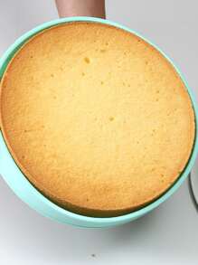 1入組新款矽膠圓形蛋糕模具、夾心蛋糕矽膠蛋糕盤模具、彩虹蛋糕、樹脂杯墊 - 藍色 - 查看 8