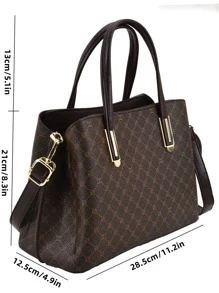 Dedoo 滿版圖案方包優雅 - 彩色 - 查看 6