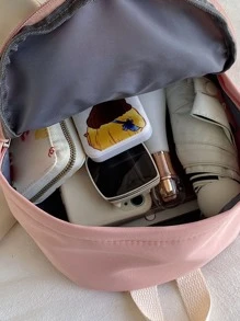 Waterproof,Lightweight,Portable Mini Rabbit Ear Design Fashion Backpack With Adjustable-Strap & Pom Pom School Bag For Graduate, Teen Girls, Freshman, Sophomore, Junior & Senior In College, University & High School, Perfect For Outdoors,Travel & Back To SchoolSchool Backpack,School Bag,School Bookbag,Big Backpack,Large Capacity,Portable,Lightweight,Cute, Suitable For Teen Girls Women College Students, Perfect For Back To School,First Day Of School,College,Middle School, High School