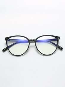 1pair Women Cat Eye Frame Casual Style Eyeglasses, For Daily Life Clear Glasses Accessories Glasses Accessories For Women - Black - View 3