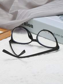 1pair Women Cat Eye Frame Casual Style Eyeglasses, For Daily Life Clear Glasses Accessories Glasses Accessories For Women - Black - View 6