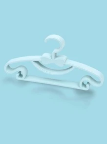 5pcs Plastic Clothes Hanger, Creative Bow Design Multi-purpose Hanger For Home - Blue - View 1
