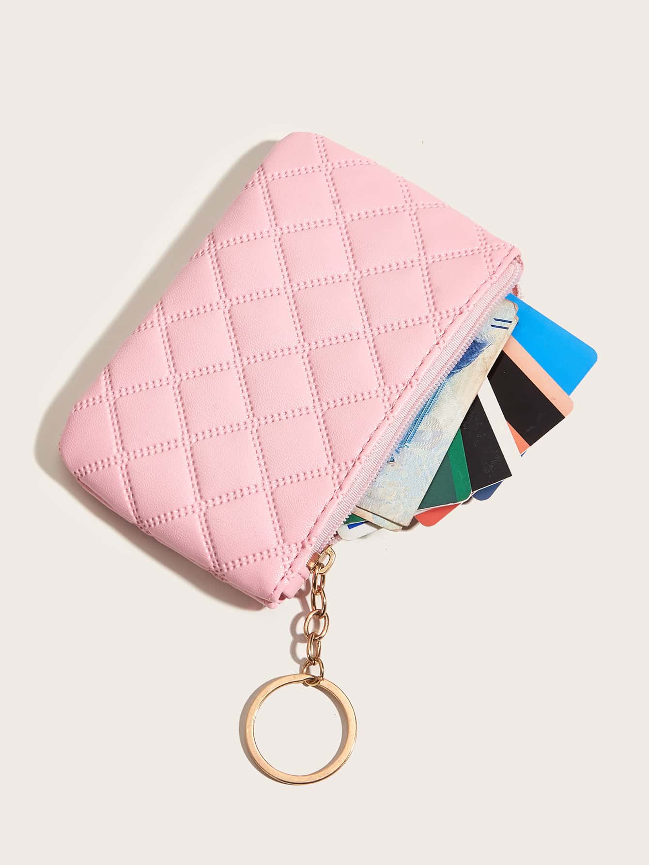 Portachiavi e porta monete in pelle marrone scura | Kaufen auf