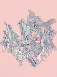 FULL BEAUTY 1box Pearlized Mica Abalone Shell Nail Art Decoration DIY Nail Charms Nail Gems Nail Supplies - Multicolor - View 4