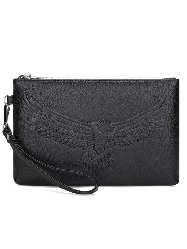 Business Men Black Wallet Pu Leather Luxury Purse High Quality Hand Clutch Male Burse Notecase Wallets Pouch