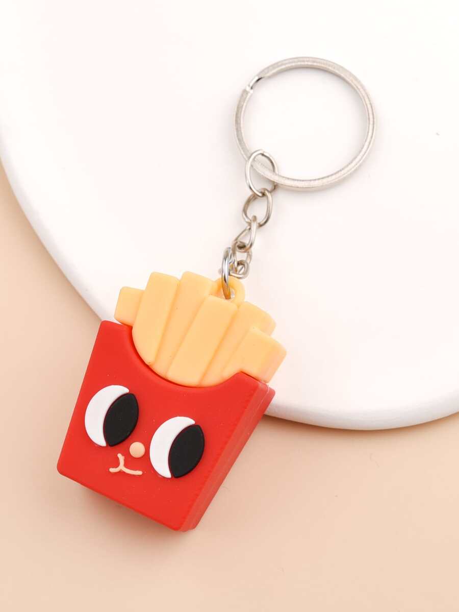 Hombres Llavero papas fritas accesorio - Multicolor - Ver 1