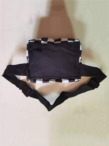 時尚腰包腰包休閒女腰包男女通用腰包手機包棋盤胸包