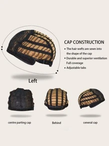 Peluca sintética recta de longitud media con flequillo - Dorado - Ver 6