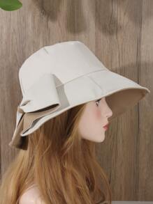 Mũ Bucket trang trí nơ - trắng - Xem 2